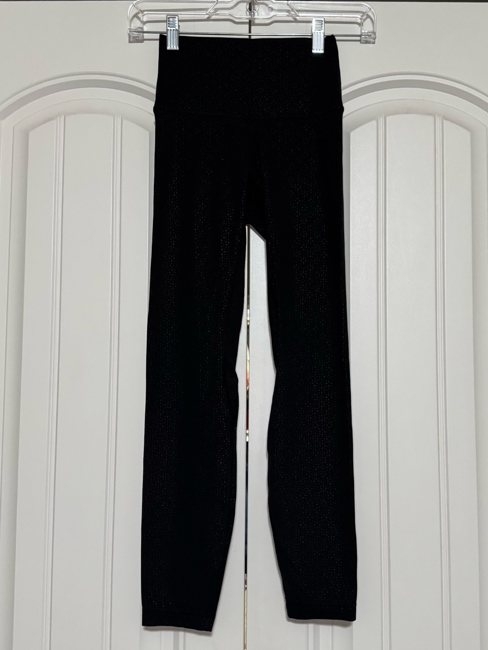 Lululemon Align High-Rise Pant 25" in Lace Dot Emboss Black Size 2